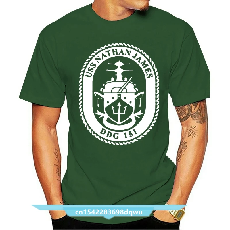 

USS Nathan DDG 151 Logo The Last Ship Long Sleeve Black T-shirt US Size