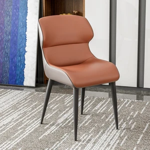Salon Styling Chair Dining Room Modern Soft Leather Dining Chairs Lounge Fashionable Muebles De Cocina Furniture for Home CC50CY