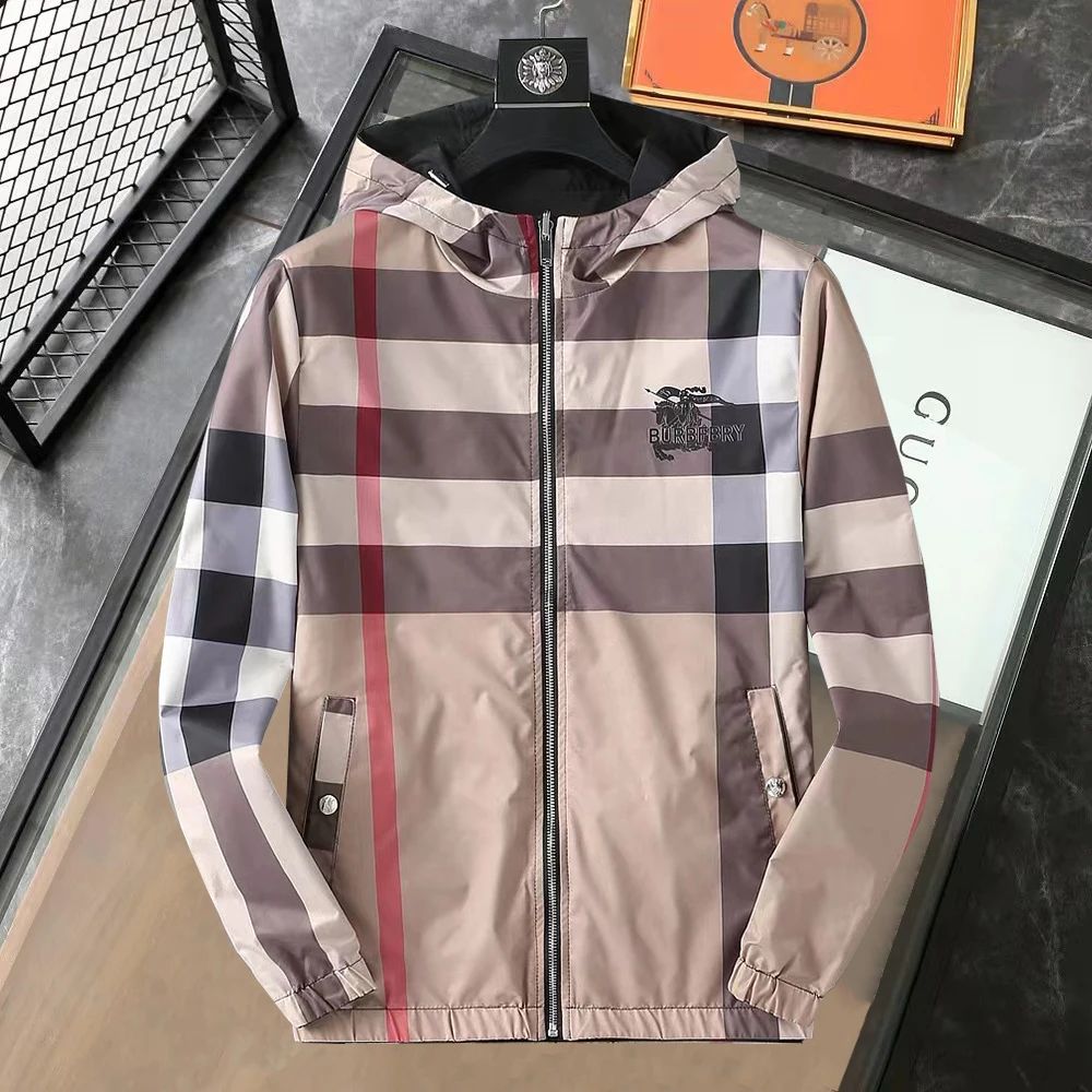 Куртки Burberry весна и осень Спортивная Тонкая посадка Мягкий износостойкий дышать