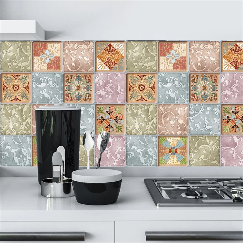 

30cm*30cm*16pcs Crystal Tile Wall Stickers Bathroom Home Modern Minimalist Stickers Bedroom Living Room Kitchen Sticker