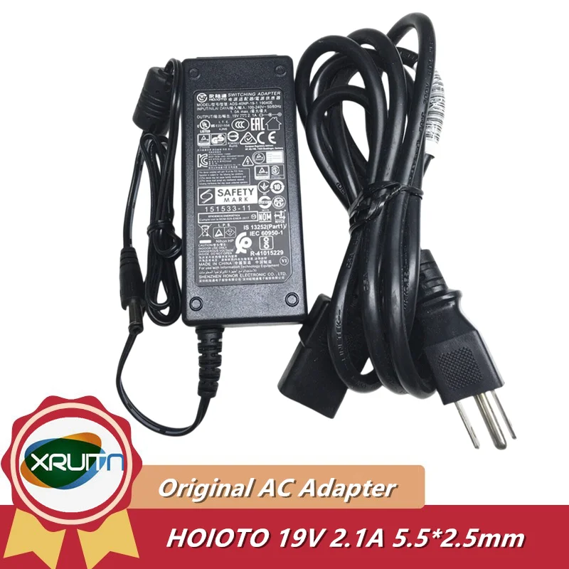 

Original Hoioto AC Adapter Power Supply for HP Monitor 32F 27F Charger ADS-40NP-19-1 19040E ADS-40SG-19-2 19040G 19V 2.1A 40W