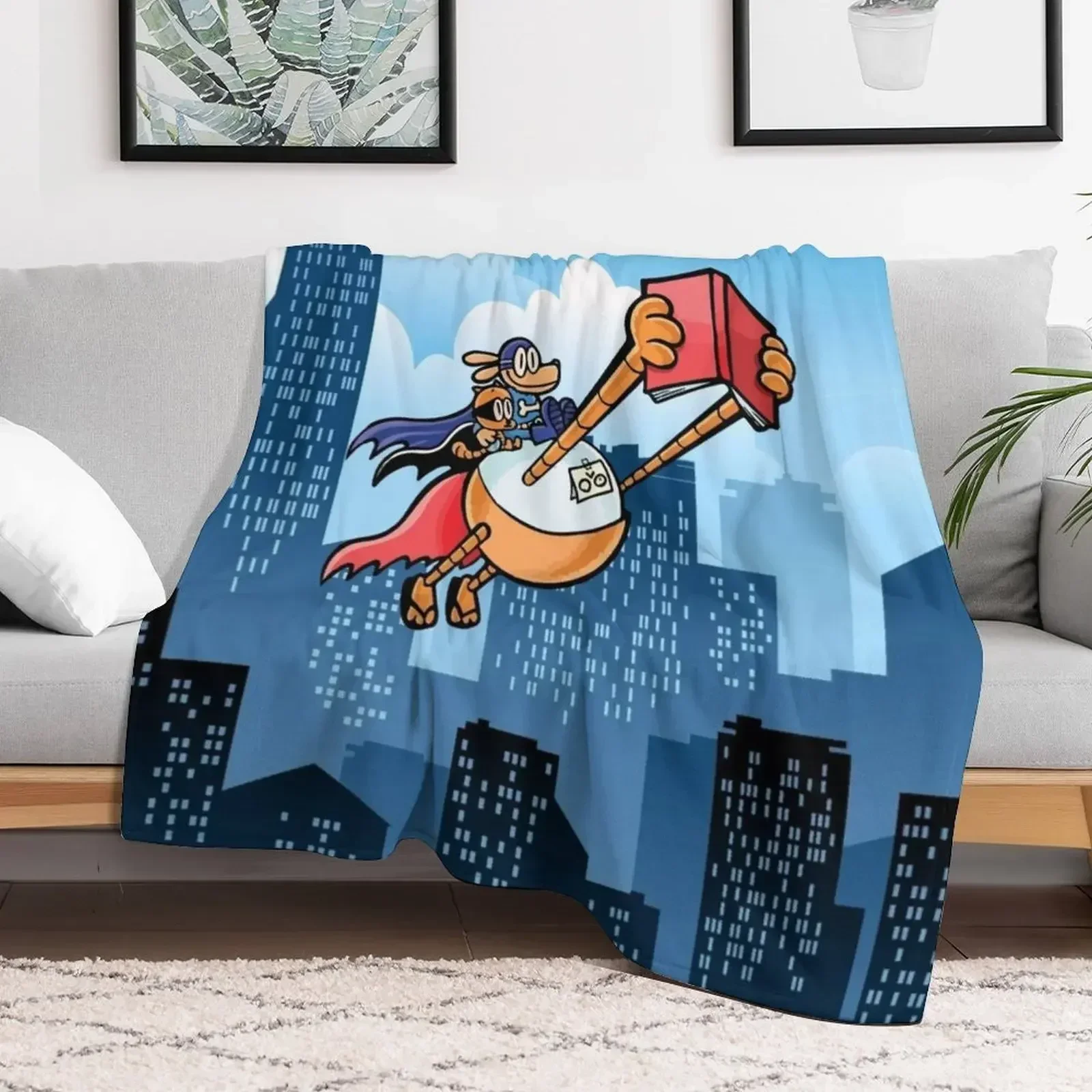 Собака парень и кошка детское одеяло Supa Buddies гигантский диван диваны