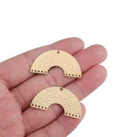 6pcs raw brass bridge arch charms half circle pendant connectors for diy jewelry making earrings necklaces handmade accessory