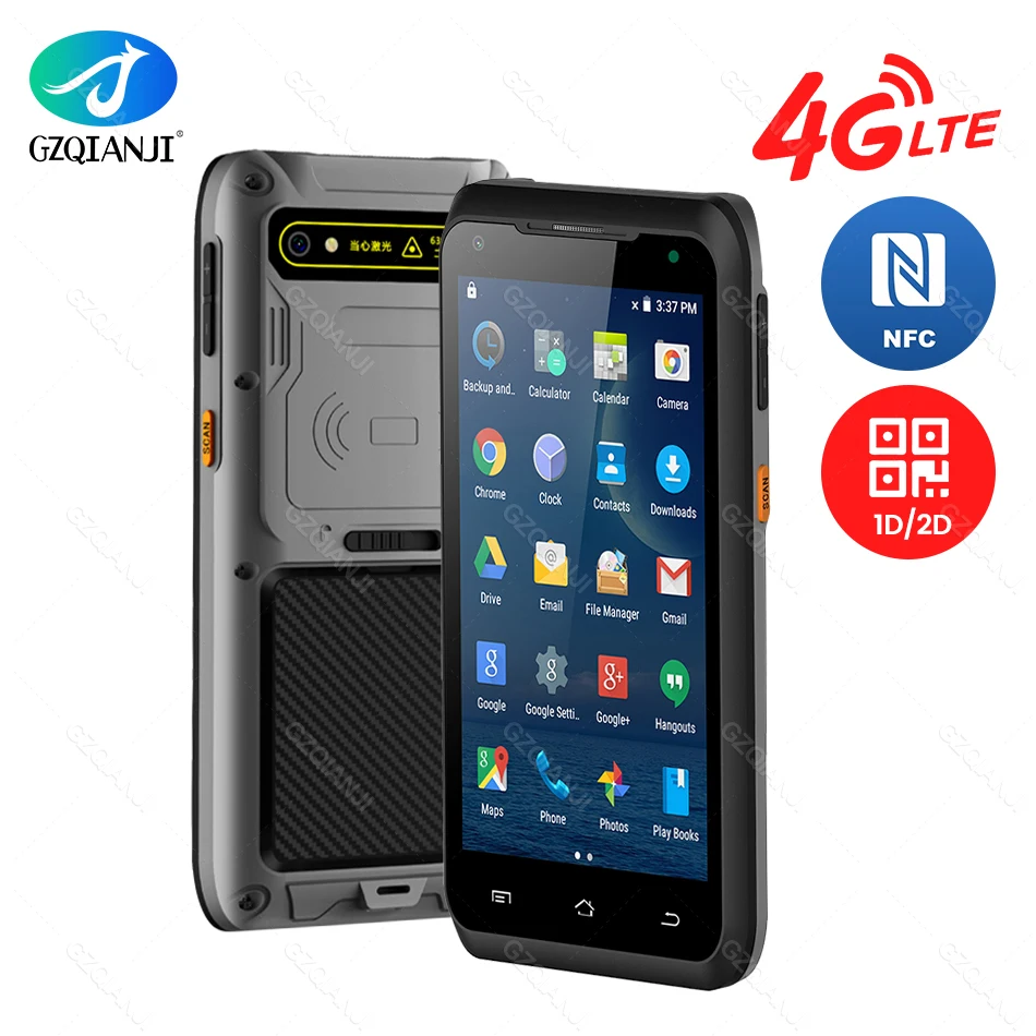 LF UHF RFID андроид КПК коллектор данных Bluetooth сканер Wifi NFC PDA 2D считыватель штрих-кодов