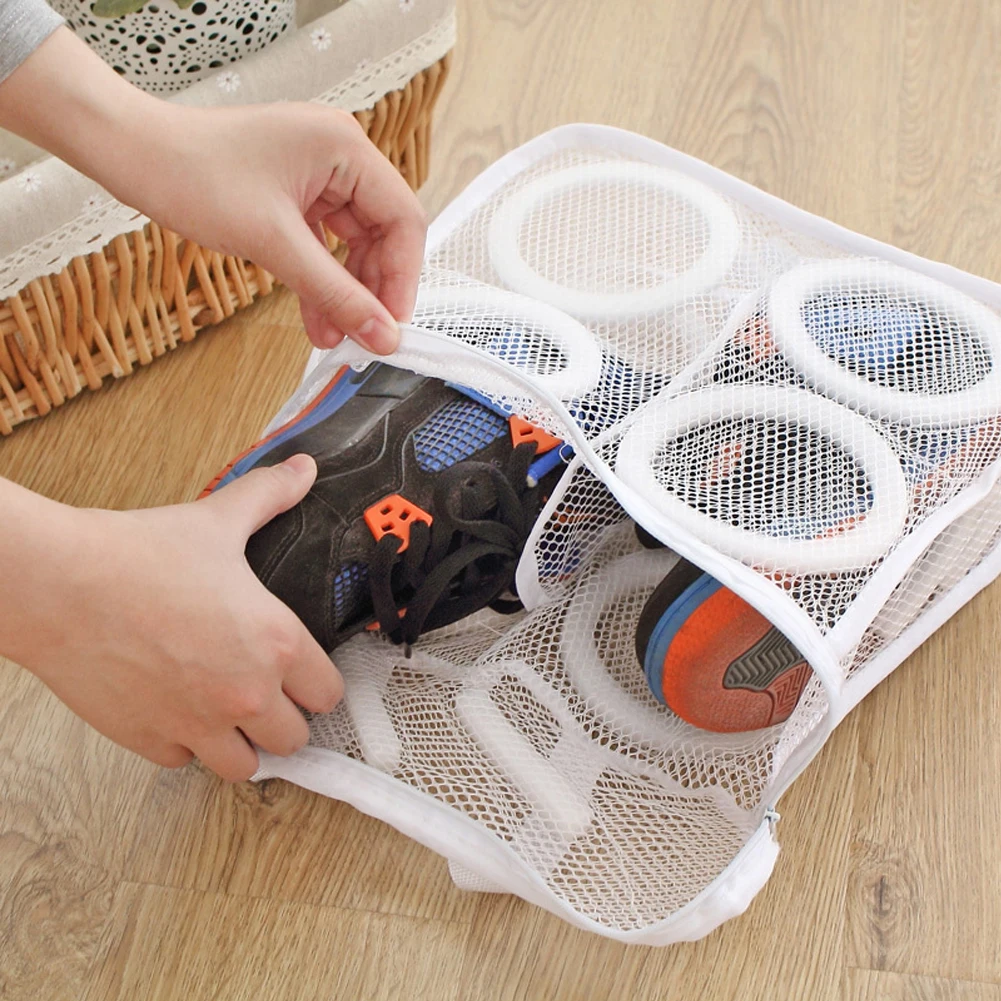 

Lazy Shoes Washing Storage Bag Protective Anti-deformation Machine Special Care Washing Bag Household Shoe Washing Mesh Bag