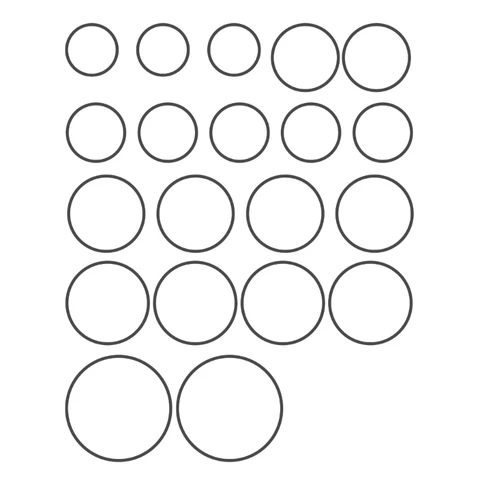 Резиновые ремни BEYONDSKY 20 шт., 35-65 мм