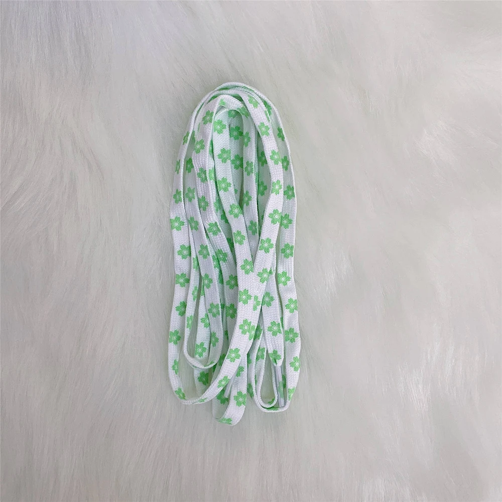 Cherry Blossom Shoelace Female Flower Sneaker Woman Flower Of Lace White Female Shoelace Sneakers Flat Strings Elastic Shoelaces