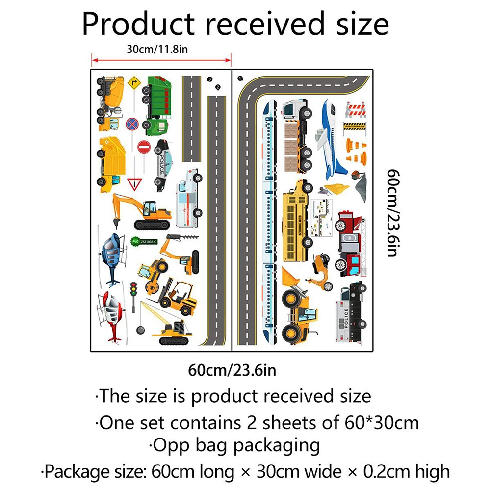 

Car Creative Wall Sticker Removable Vinyl Adhesive Material Can Be Used On Various Surfaces Suitable For Home 1 Set