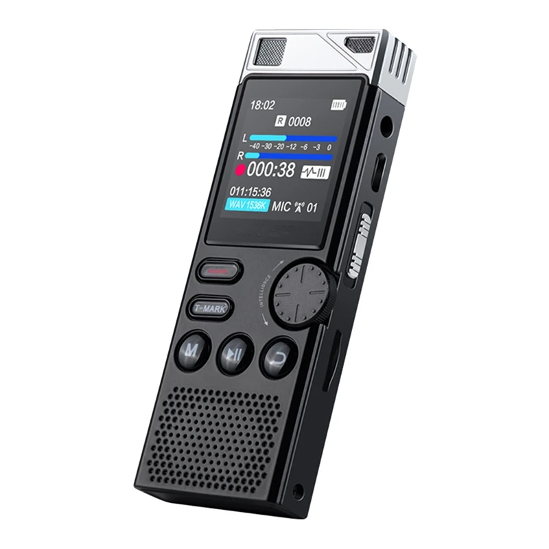 

New Professional Voice Recorder 8G HD Noise Reduction Voice-Activated Recorder Lossless HIFI Player Sports Business Meeting