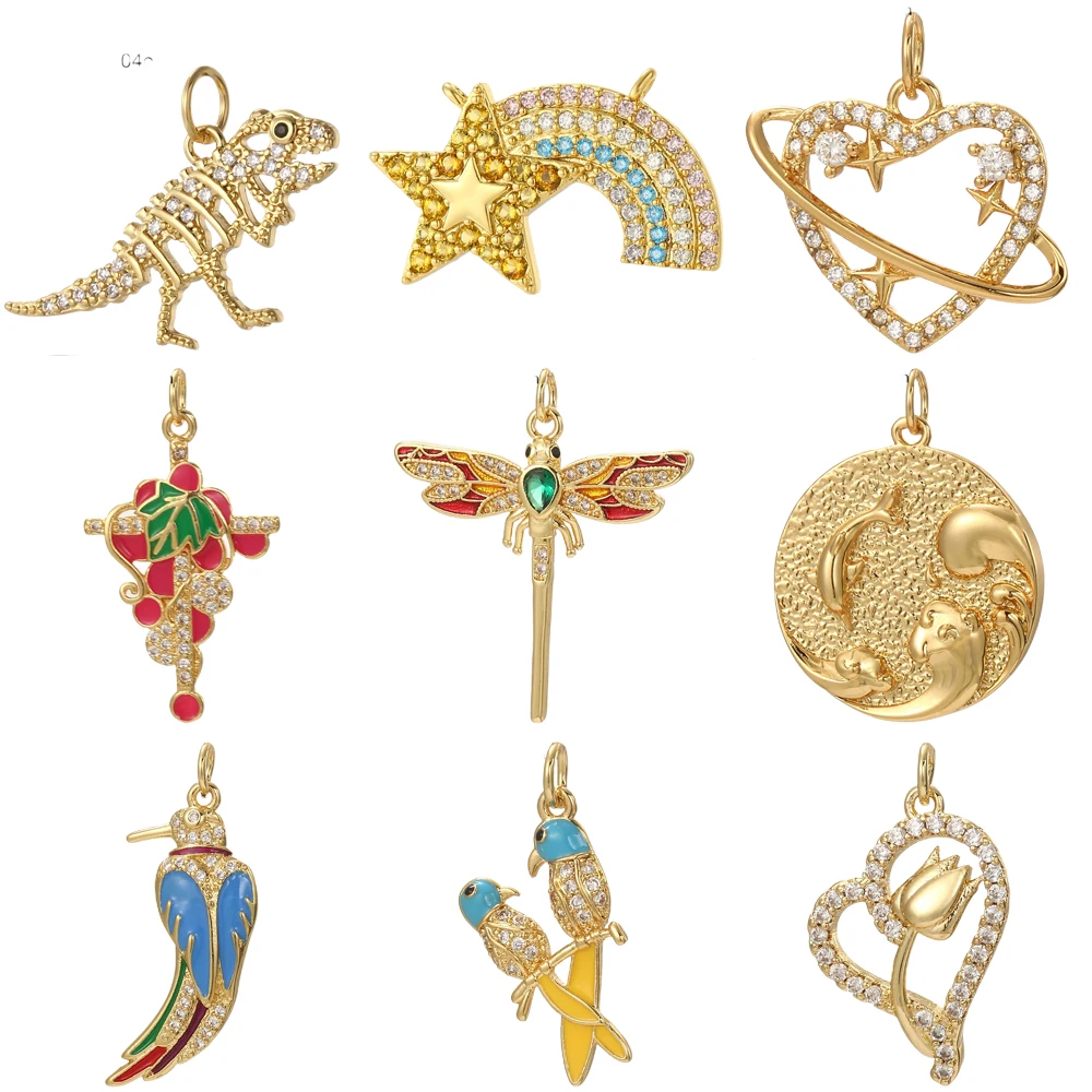 Очаровательные Подвески Ainmals сделай сам серьги браслет ожерелье аксессуары