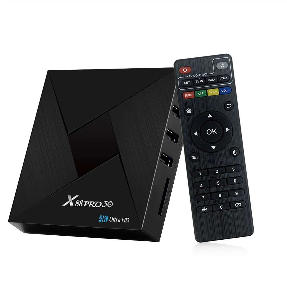 

10pcs X88 PRO 30 TV Box Android 11 Wifi RK3318 Quad Core HD 4K Support YouTube Multimedia Player Home Android TV BOX