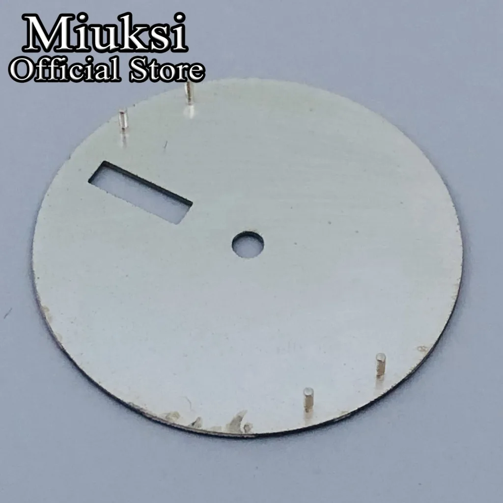 Черный циферблат часов Miuksi 28 5 мм зеленый светящийся подходит для механизма NH36