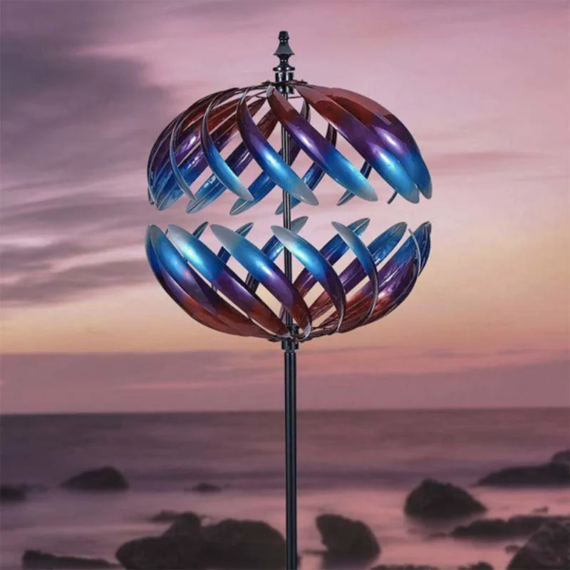 

Multicolored Split Sphere Wind Spinner[US Stock]