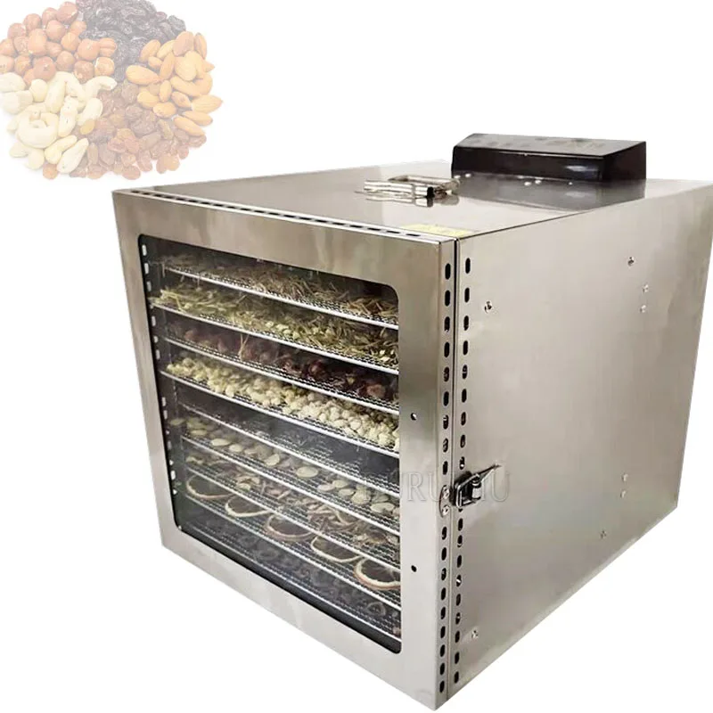 10-layer Fruit Dryer Food Dehydrator Meat and Seafood Food Processing Machine Commercial Household Vegetables Kitchen Appliances