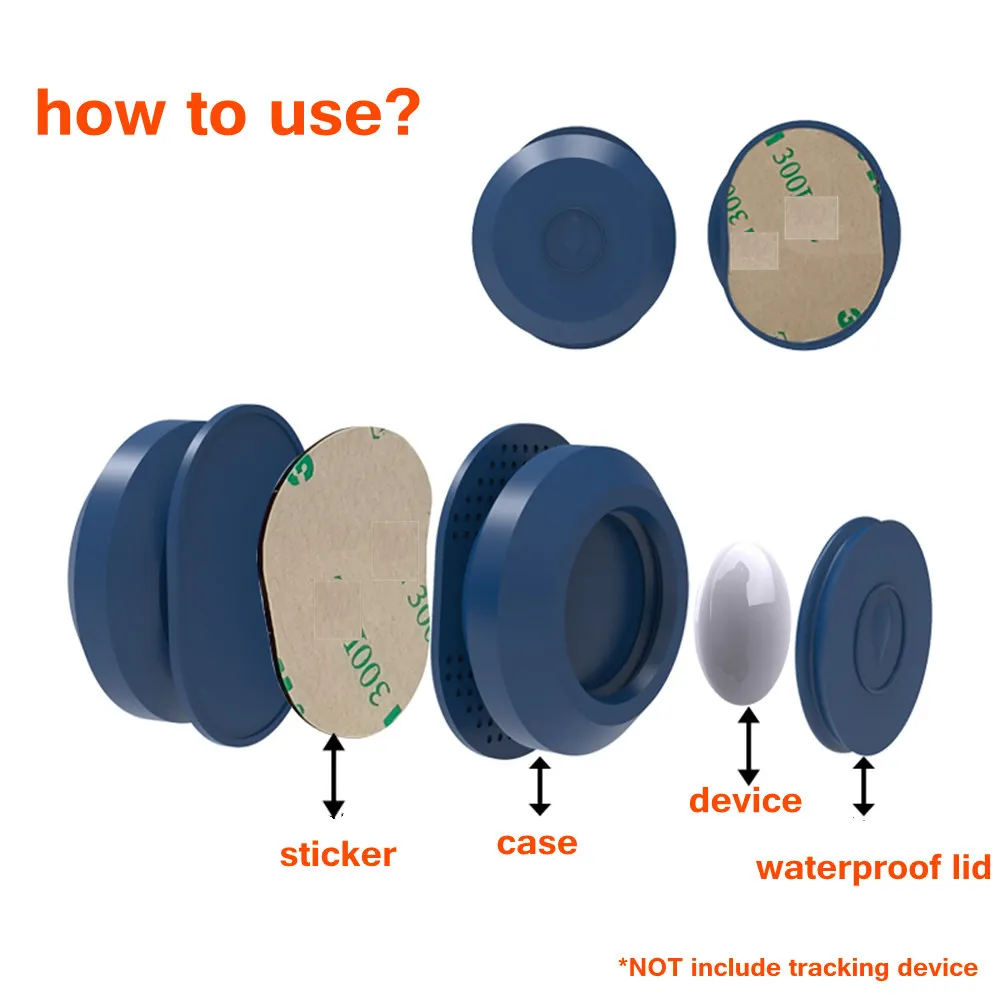 Защитный чехол для AirtTag GPS трекер водонепроницаемый противоударный держатель Apple