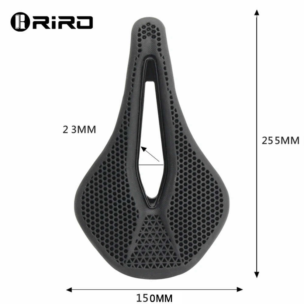 Фото Седло для велосипеда RIRO MTB 3D с бионической структурой в виде сот, удобное, износостойкое, прочное, нескользящее, аксессуары для шоссейных велосипедов. №3