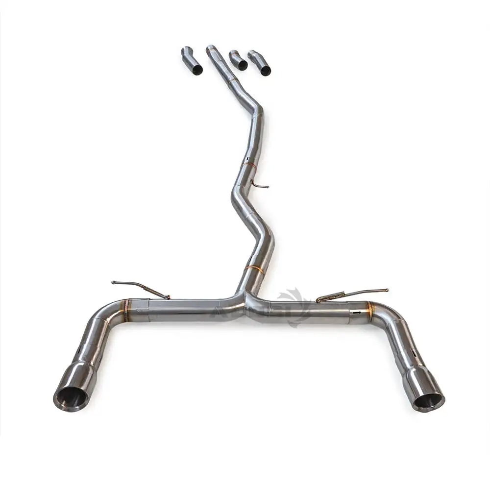 Фото Выхлопная система Catback для BMW 330i F30 2.0t 2012-2018 Высокопроизводительная выхлопная система из нержавеющей стали с задней частью без глушителя спортивный автомобиль су №1