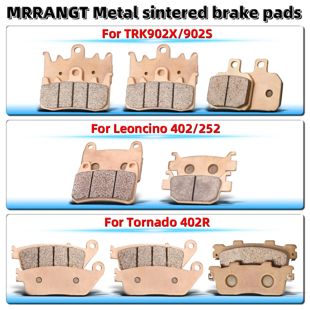 Тормозные колодки из спеченного металла MRRANGT, подходящие для Benelli 902X 902S Tornado 402R Leoncino 402 252, комплект передних и задних тормозных колодок для мотоцикла (art.: 3920d80fac4fe) - 3920d80fac4fe