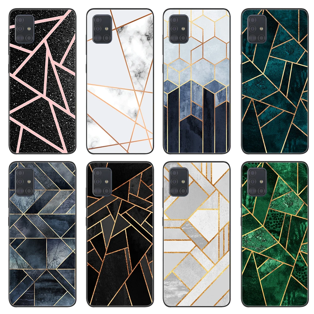 

Marble Geometric Case for Samsung Galaxy A52 A52S A72 A32 A22 4G A33 A53 5G A12 A50 A70 A51 A71 A72 A03 A30 A20S A21S Soft Cover