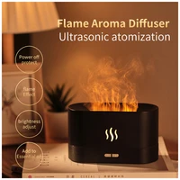 180ml flame aroma diffuser air humidifiers ultrasonic atomizer simulation flame atmosphere lamp essential oil diffusers for home