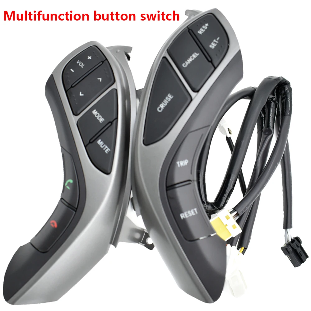 

Для HYUNDAI для Elantra 2012 2013 2014 2015 AT 2012 2013 2014 MT i30 MT Многофункциональные кнопки круиз-контроля на руле