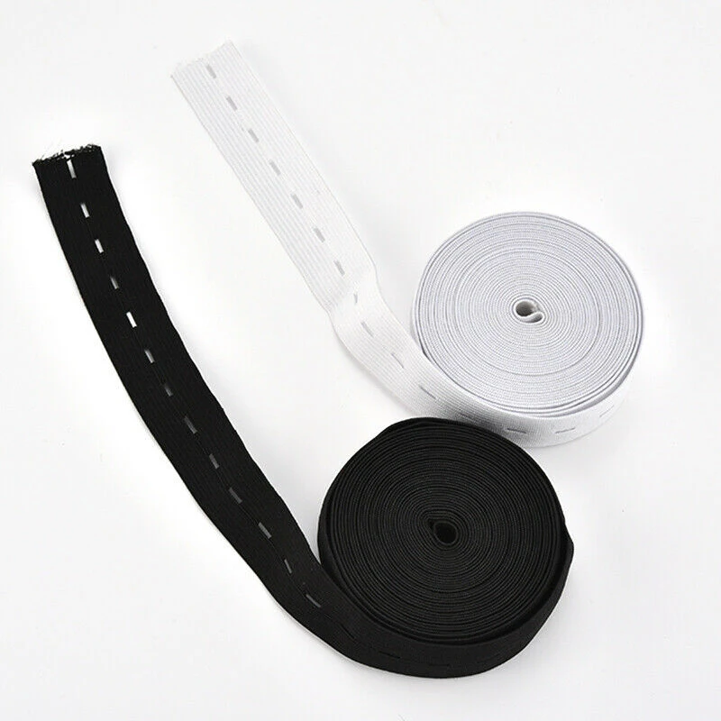 

30M DIY Clothing Sewing Fabric Button Hole Cord Elastic Band Stretch Tape Craft Patch Seam Elastic Band Sewing Accessories