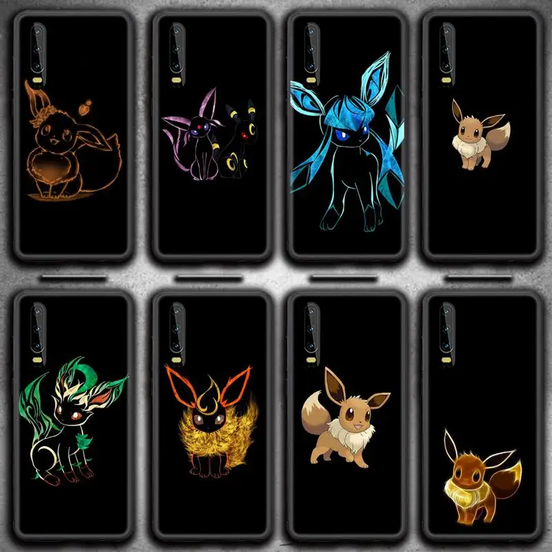 

Cute Pokemon Eevee Phone Case for Huawei P20 P30 P40 lite E Pro Mate 40 30 20 Pro P Smart 2020