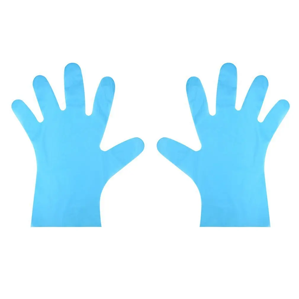 

100 Pieces Multifunctional Disposable Gloves Kitchen PVC Gloves Universal Thickened Leak-proof Beauty Care Gloves