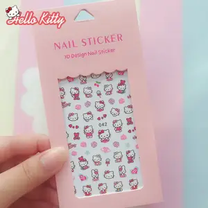 Hello Kitty Nails Sticker Ornament Best Selling Hot Waterproof Nail Stickers  Cute Stickers - AliExpress