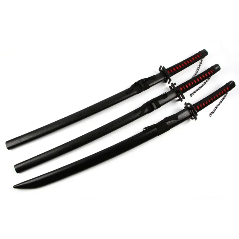 100 см Косплей Аниме Блич Ичиго Куросаки Tensa Zangetsu Zanpakuto деревянный меч костюм