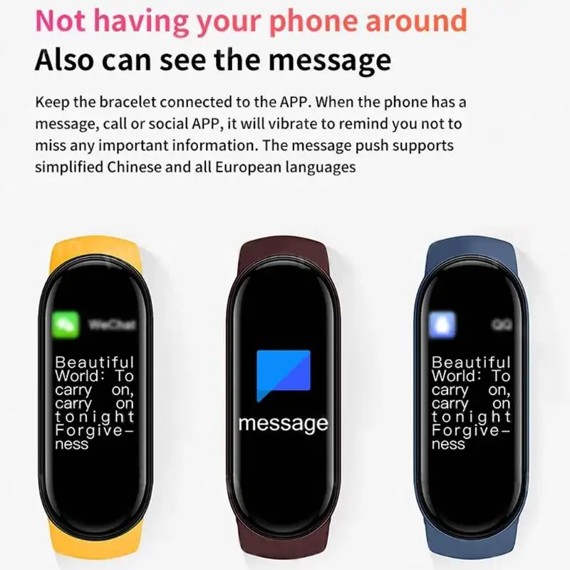 Новинка Смарт-часы M6 для мужчин и женщин спортивный браслет пульсометр