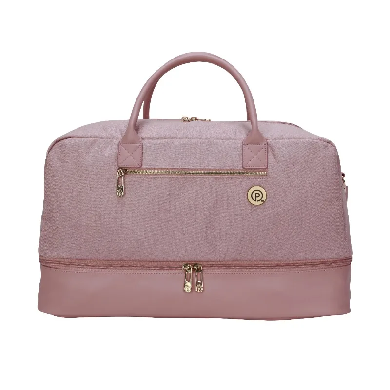 

Protege 21" Drop-Bottom Polyester Weekender Duffel Bag - Pearl Blush