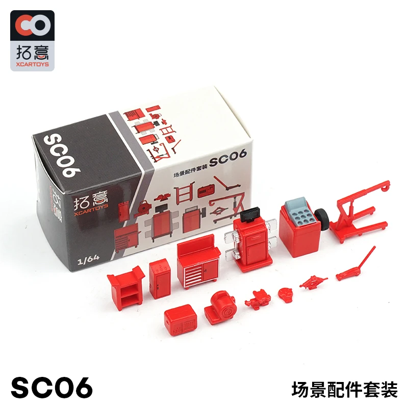 

XCARTOYS 1/64 Scale Diorama Garage Tools Accessories Set SC06 For Model Car