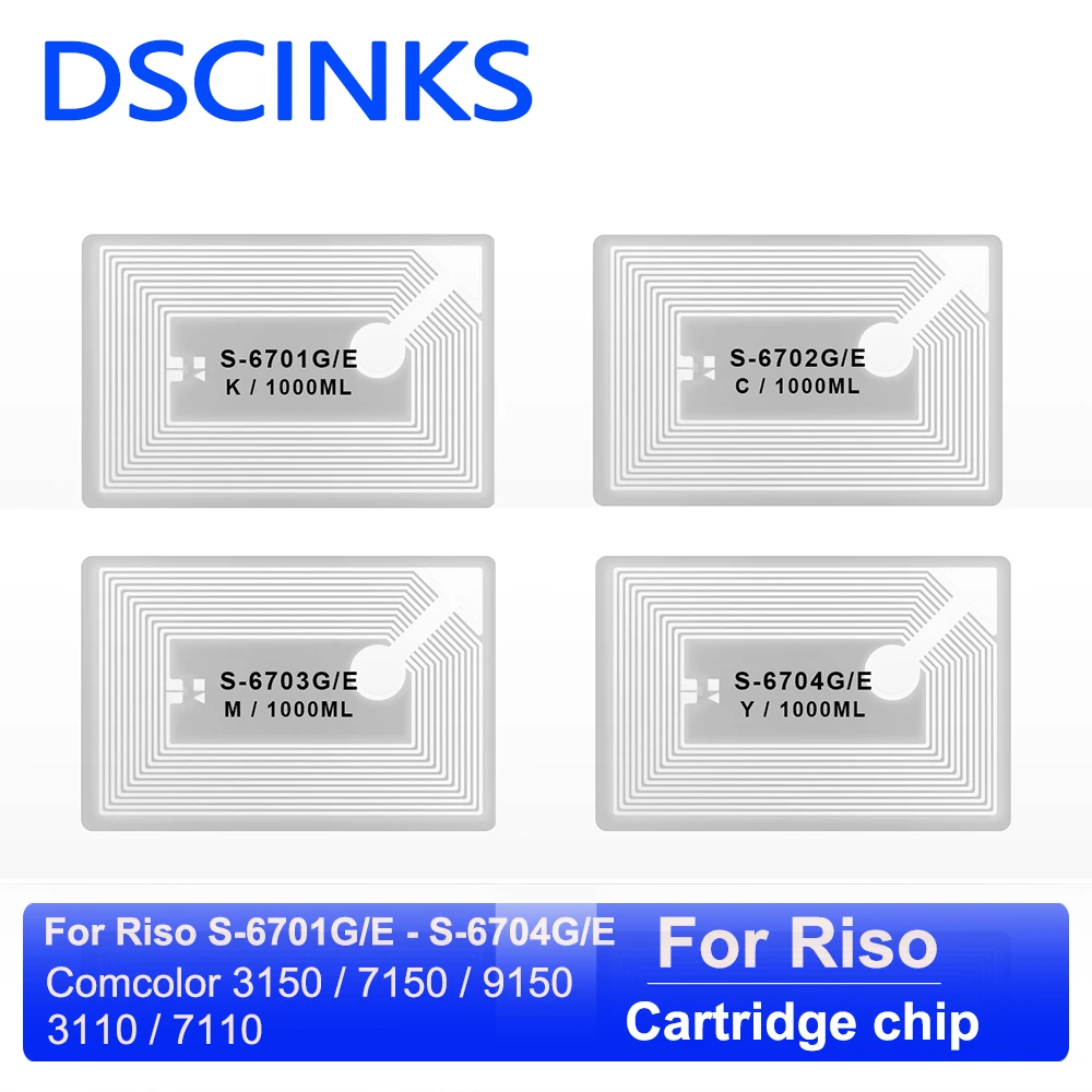 S-6701G/E - чип чернильного картриджа для Ricoh Comcolor 3150 7150 9150 3110 S-7110 S-6701 S-6702 S-6703 S-6704