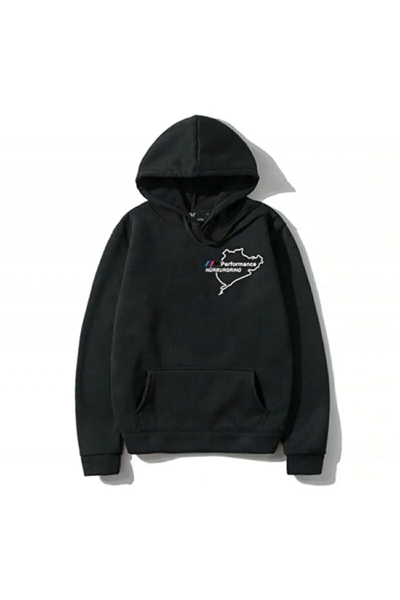 

Black Performance printed hooded Oversize