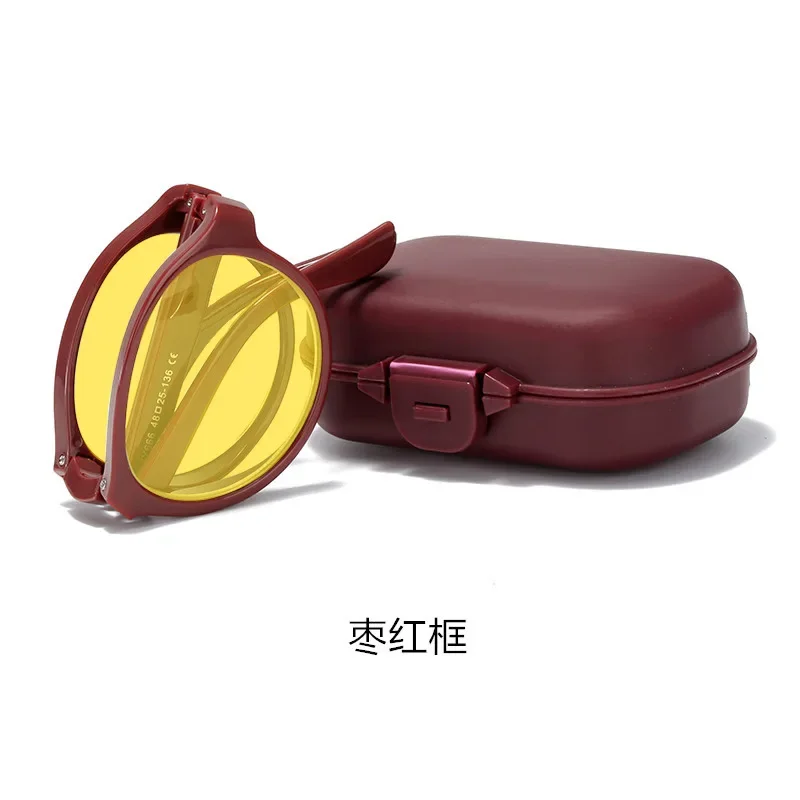 

Антибликовые Очки Ночного Видения Для Вождения С Футляром Складные Круглые Компьютерные Очки