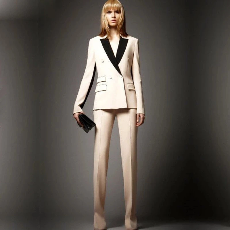 Женские костюмы блейзер с брюками Офисная форма Женский деловой костюм на заказ |