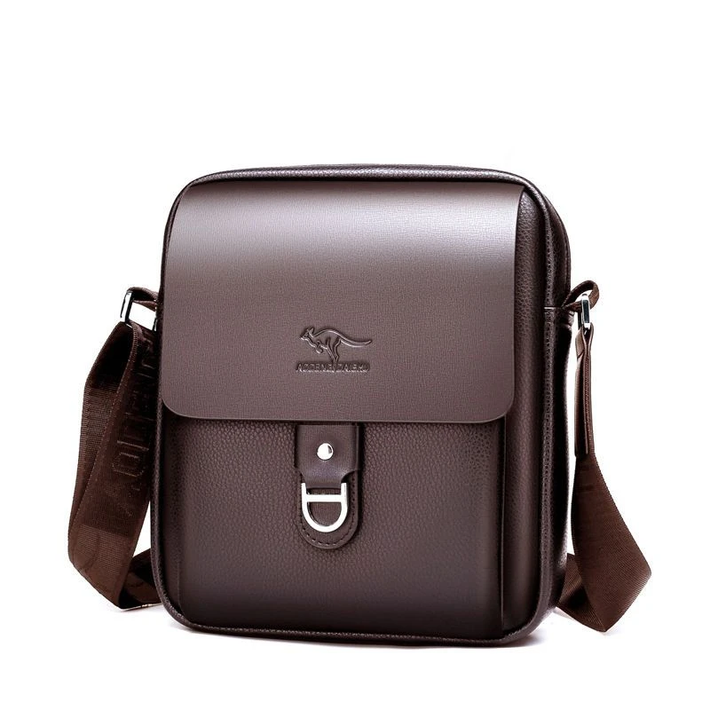 New men's leather crossbody bag High quality shoulder bag Fashion business leather waterproof outdoor men's mobile phone bag