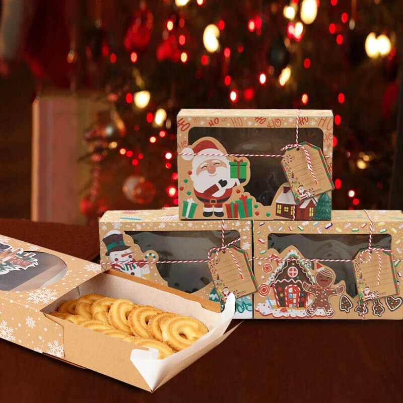 Cookies Gingerbread Adult Children Gift Bag Kids Favor Happy New Year Decoration Supplies