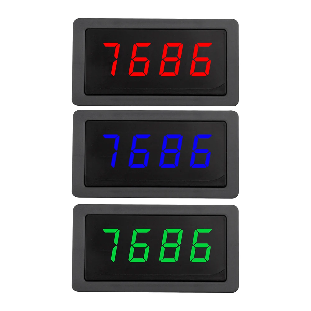 Фото DC8-24V 4-цифровой светодиодный тахометр, измеритель скорости вращения в минуту, высокоточный тахометр и магнитный датчик, переключатель NPN для токарного конвейера №3