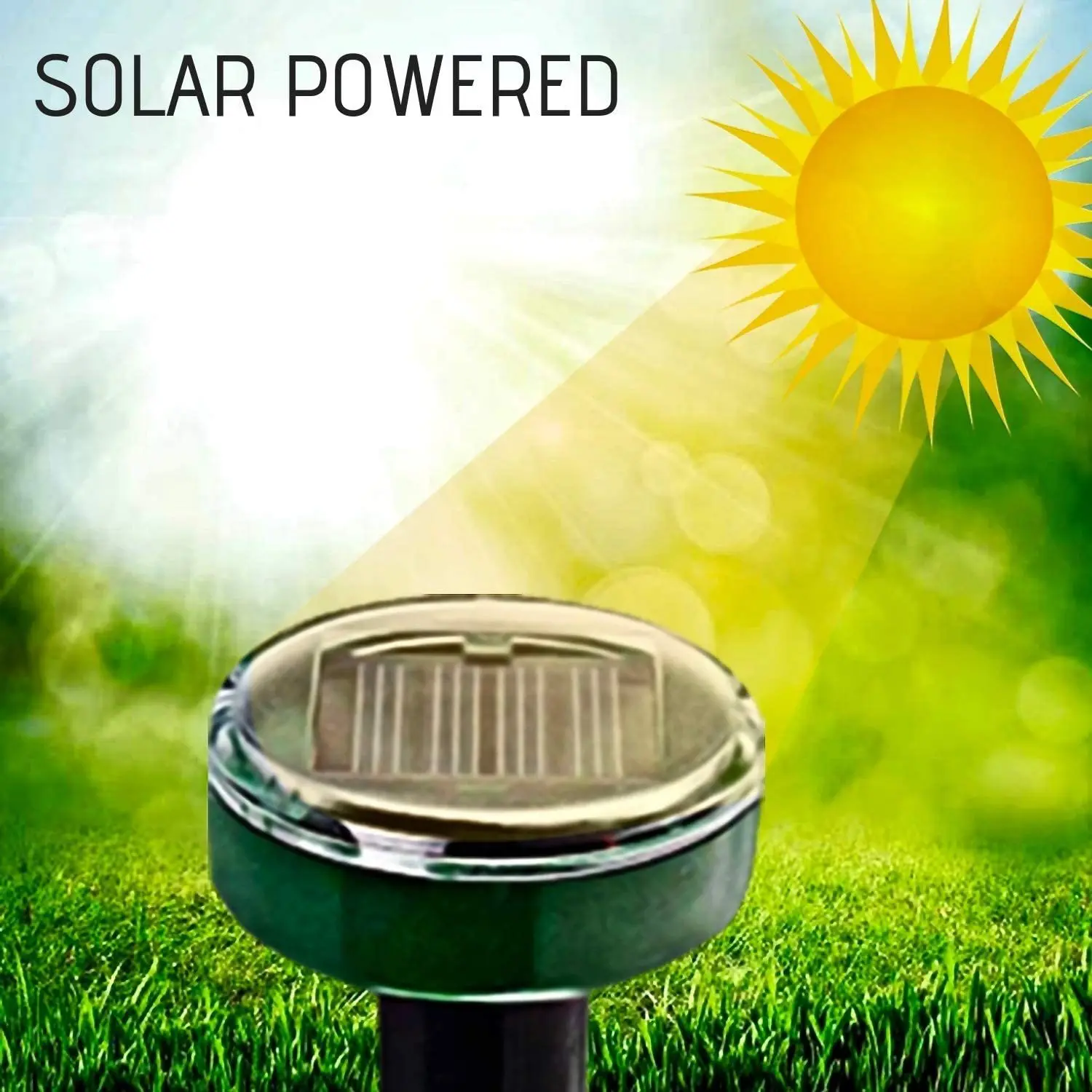 4/8pcs Solar Powered Ultrasonic Sonic Mouse Mole Pest Rodent Repeller Repellent Yard LED Light Outdoor Lamp Garden |