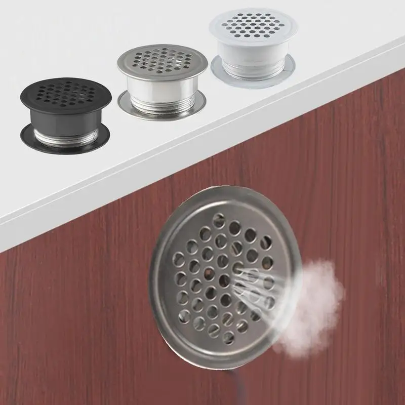 

Soffit Vents Double Side Stainless Steel Circle Air Vent Grille Round Ducting Ventilation Grille For Kitchen Bath Sundry Cabinet
