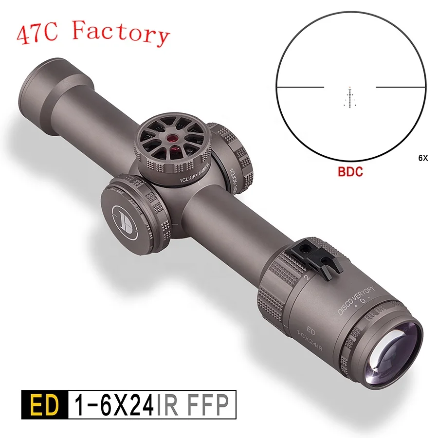 

Discovery Riflescope ED 1-6X24IR BDC PCP Outdoor Hunting Gun Sight Riflescope