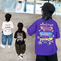 tide boy children top kawaii printing new products harajuku fashion outdoor t shirts kids three colors to choose from