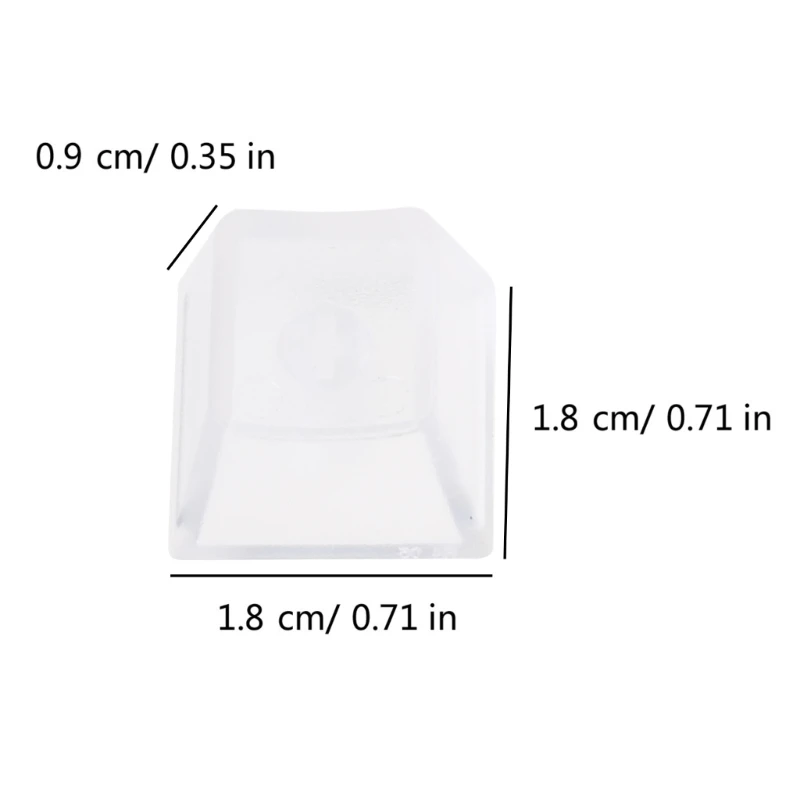 Прозрачные пустые колпачки из АБС-пластика для механических клавиатур набор