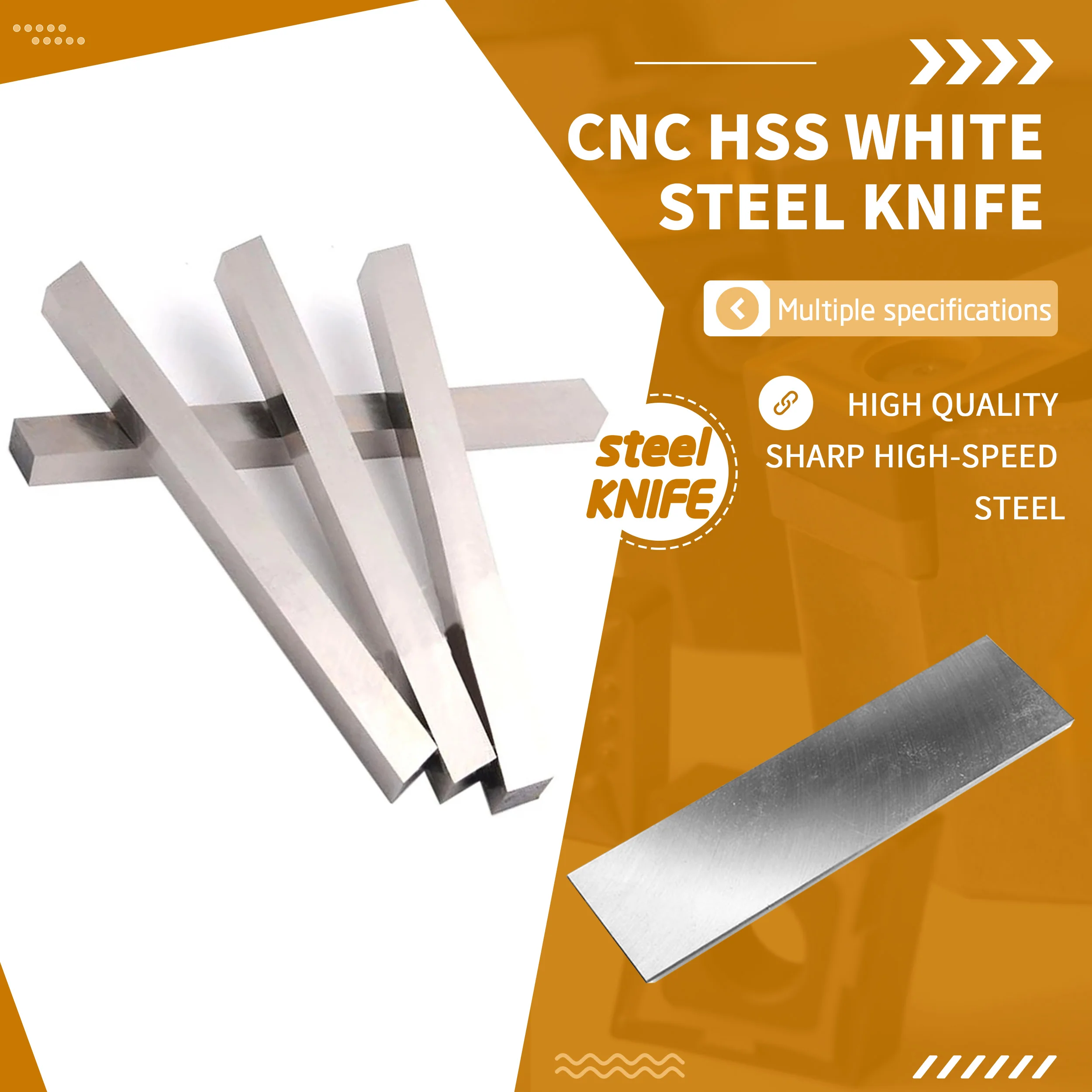 30x300mm HSS White Steel Knife High Speed Steel Raw Materials Knife Embryo Strip CNC Turning Tool Steel Carve Powerful Function