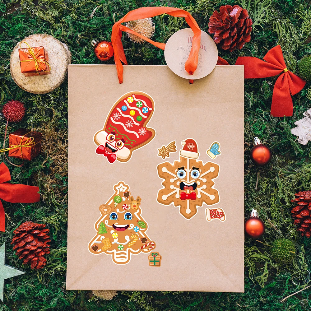 6/12 листов Детские снежинки с имбирным человеком