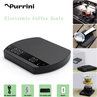 USB Rechargeable Smart Coffee Scale Bluetooth Digital High Precision with Timer Hand-brewed Electronic Kitchen Measuring Tools