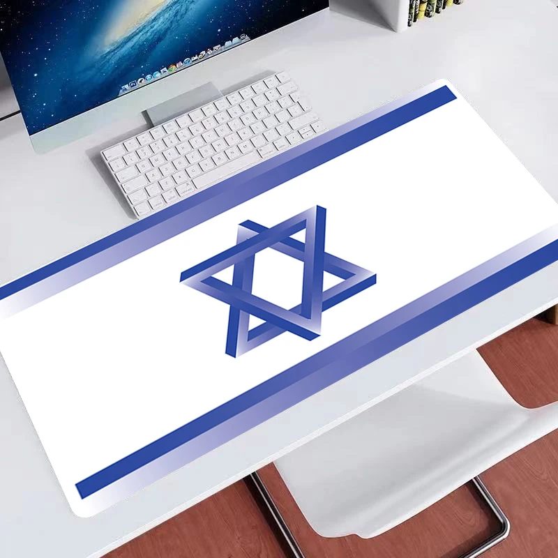

Ультрабольшой коврик для мыши для компьютера, коврик для мыши, геймерский Флаг Израиля 900x400, аксессуары для ПК, игровые коврики, Противоскол...