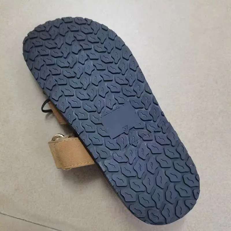 TRAF 2024 женские модные коричневые тапочки новые летние сандалии на плоской подошве